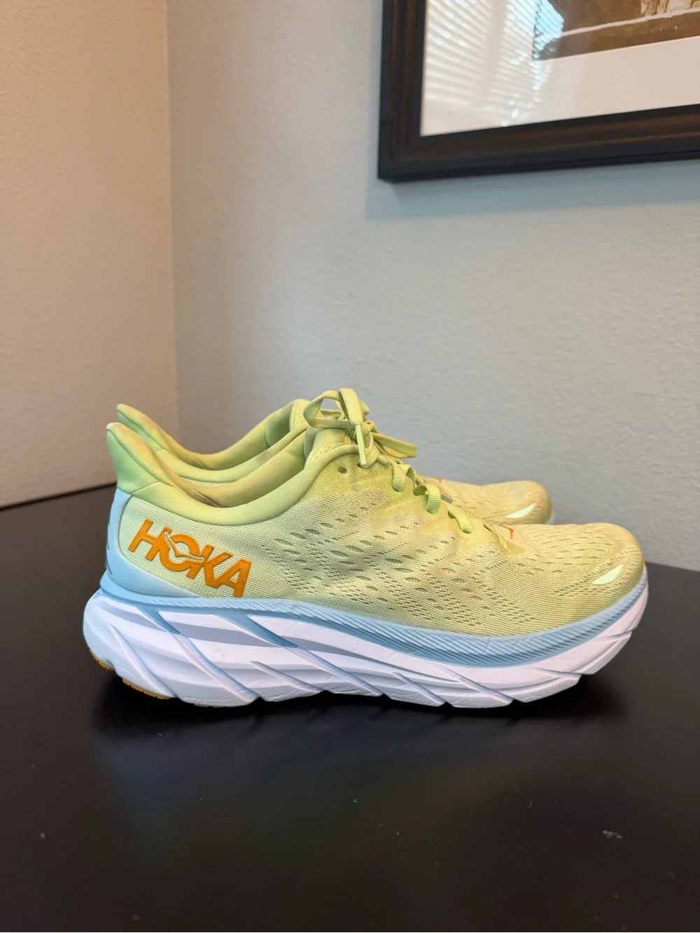 Hoka Clifton 8 Sneakers Shoes Butterfly Summer Song